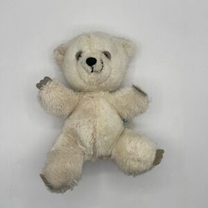 Knickerbocker Plush Teddy Bear Kids 10in White Animals of Distinction Vintage